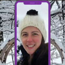photo of Christine outdoors in winter
