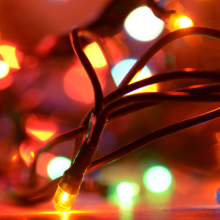 colorful lights close up