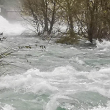 photo of a flooded river