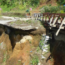 flood damaged bridge
