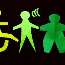 people of all figures in rainbow colors