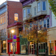 historic downtown setting