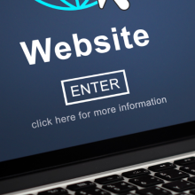 webpage with "Click Here" text