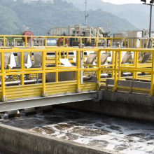 wastewater treatment plant walkways