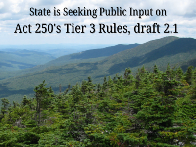 State is seeking public input on Act 250's Tier 3 Rules draft 2