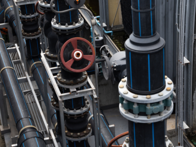 drinking water system pipes and valves