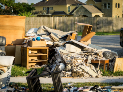 flood debris from home