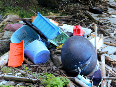 household flood debris