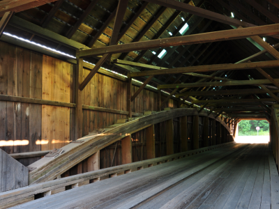 covered bridge interior