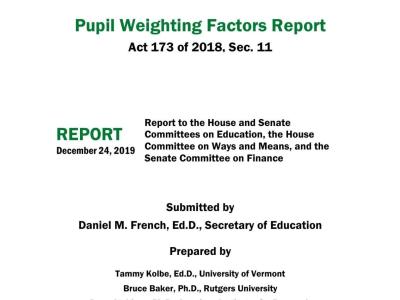 pupil weighting report