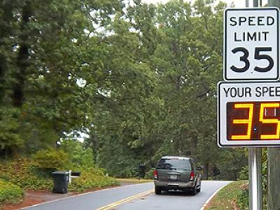 radar speed feedback sign