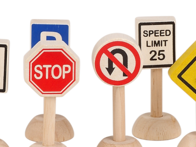 a variety of highway signs