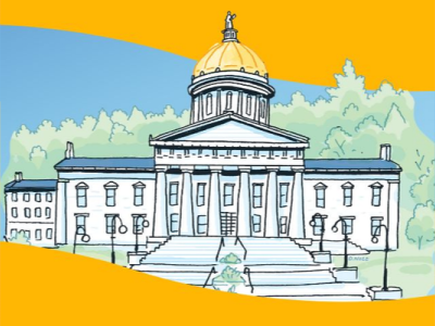 drawing of Vermont State House