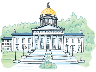 vt state house drawing