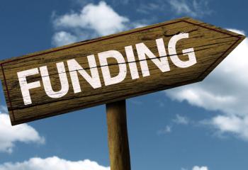 Sign with the word "funding"
