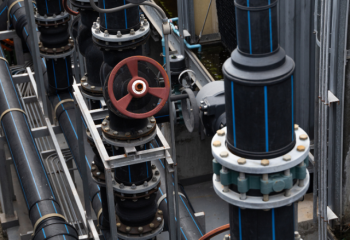 drinking water system pipes and valves