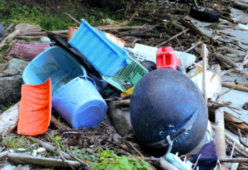 household flood debris