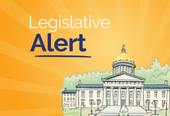 "Legislative Alert" beside a drawing of the Vermont State House