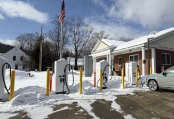 NEVI EV charging station Randolph Vermont