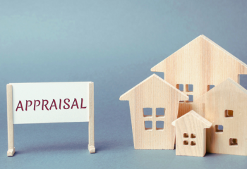 "Appraisal" next to wooden blocks representing houses