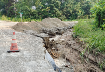 Road washout