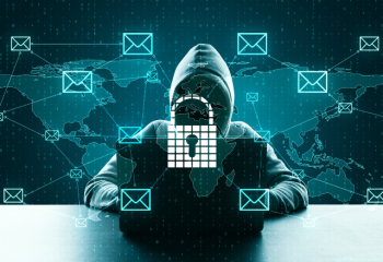 cybercriminal completing a phishing attack