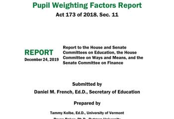 pupil weighting report