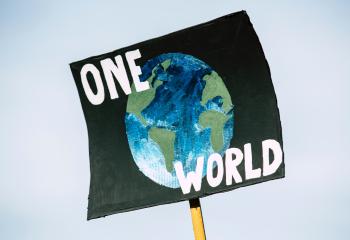one world protest poster