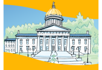 illustration of the Vermont State House