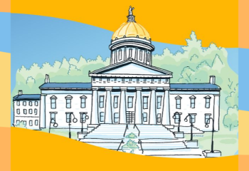 drawing of Vermont State House