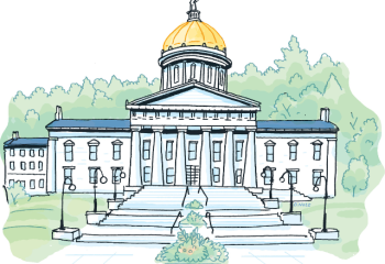 vt state house drawing