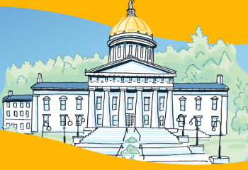 illustration of the Vermont State House