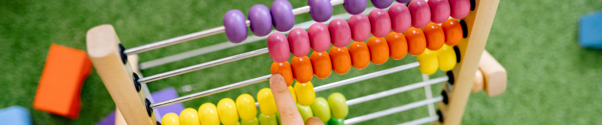 closeup photo of an abacus