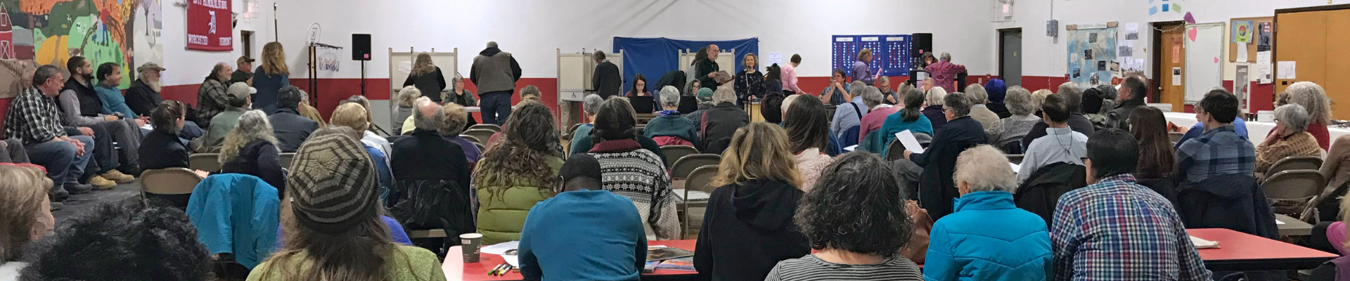 Photo of a town meeting
