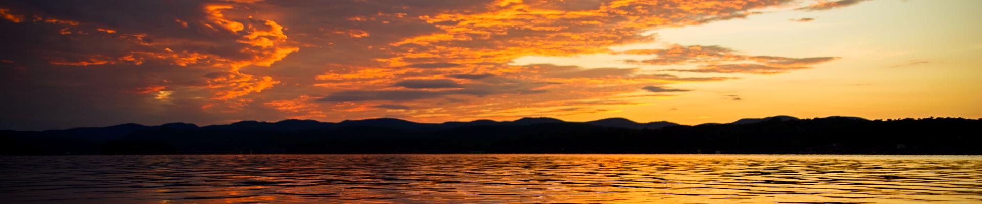 Vermont skyline at sunset