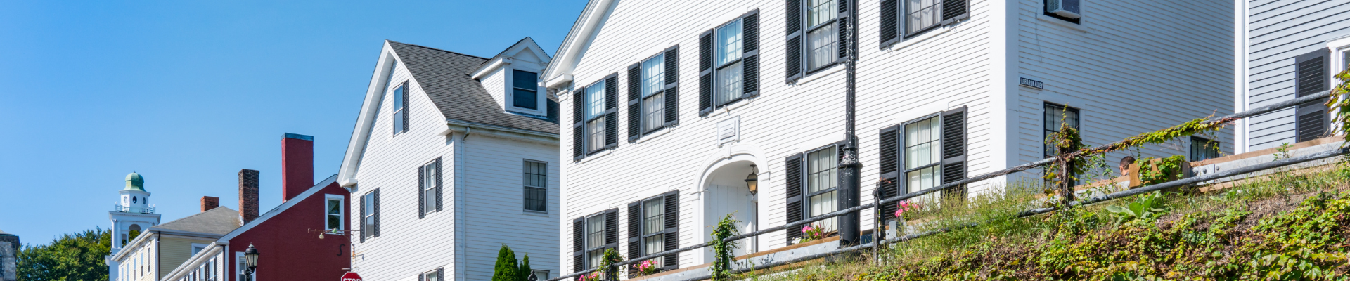 row of historic buildings