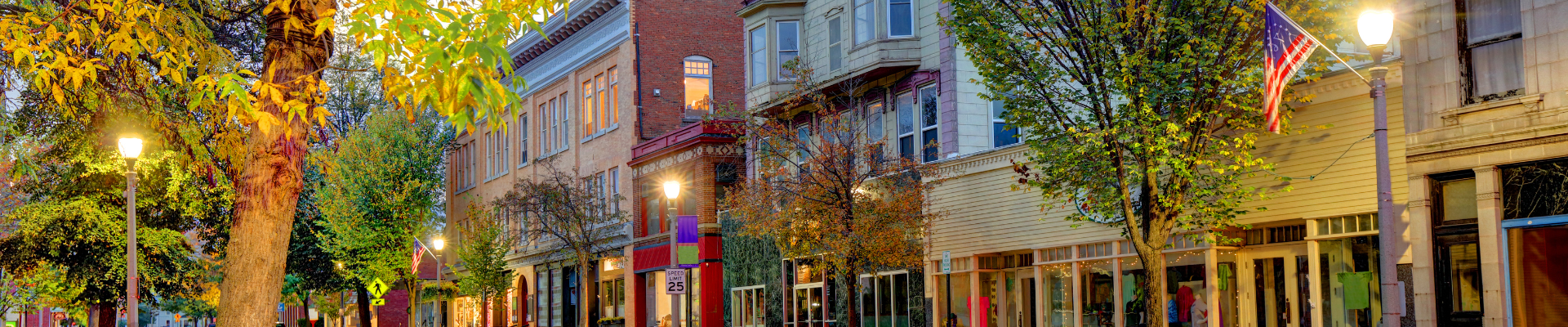 historic downtown setting