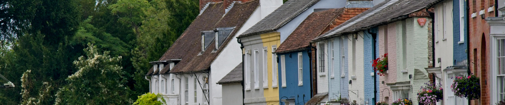 village houses on street