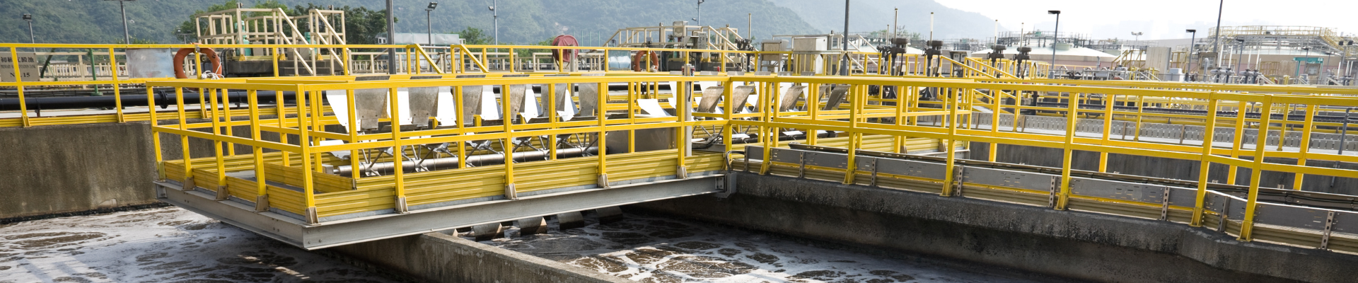 wastewater treatment plant walkways