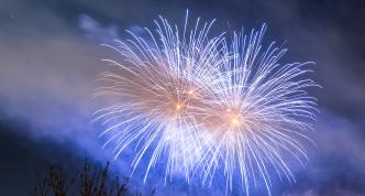 photo of a fireworks display