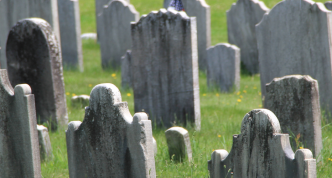 cemetery headstones