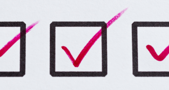 a row of check boxes, each with a red checkmark