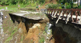 flood damaged bridge