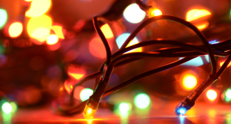 colorful holiday lights