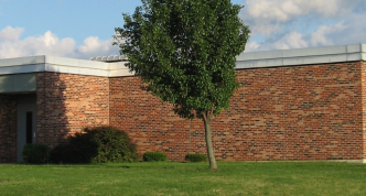 one story brick school building