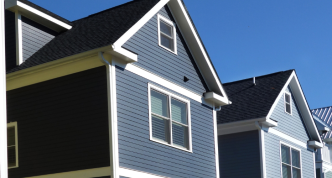 row of new homes