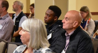 audience at a conference meeting