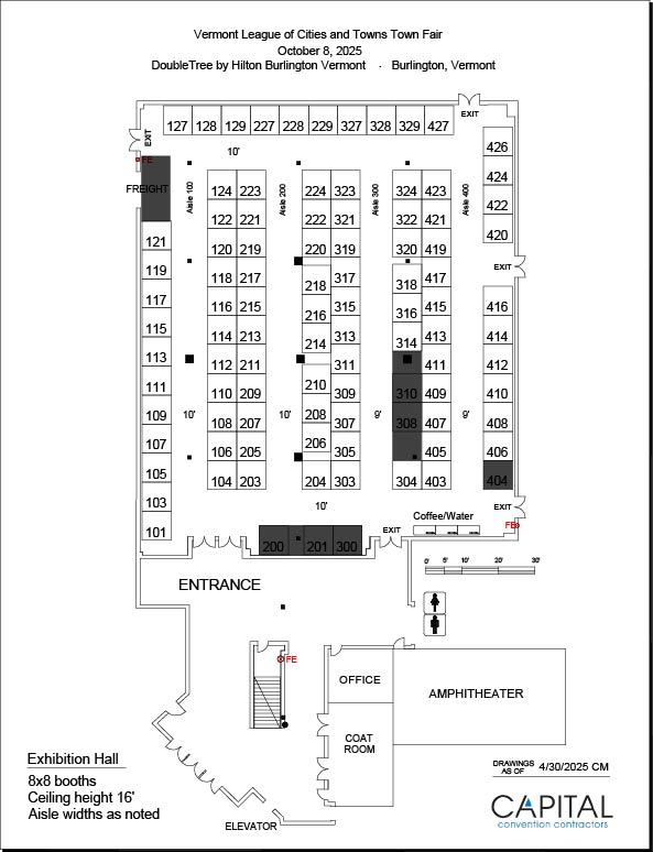 TF25 Exhibitor Booth Layout