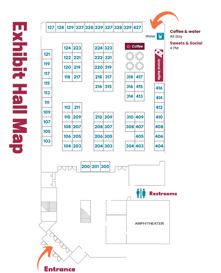 DoubleTree Booth Map Floor Plan - VLCT Town Fair 2026