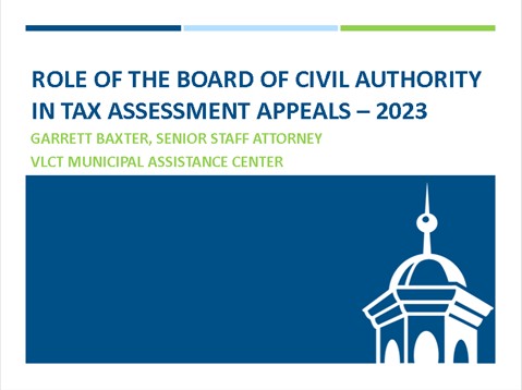 BCA Role in Tax Assessment Appeals Recording